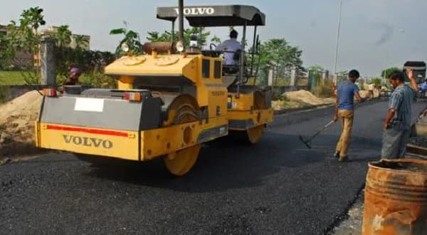 Port Colony road construction in Chattogram